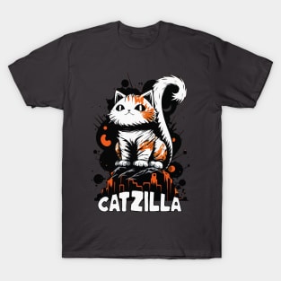 Cute CATZILLA King of the Felines T-Shirt